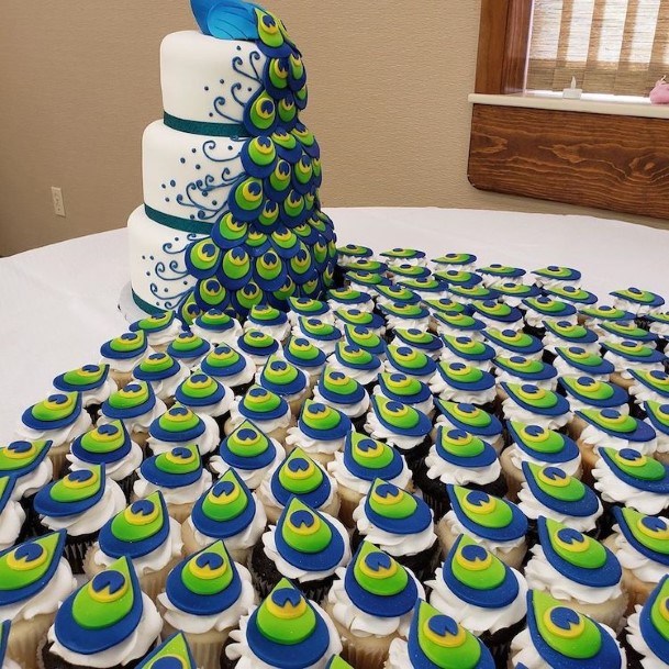 Peacock Wedding Cake Ideas