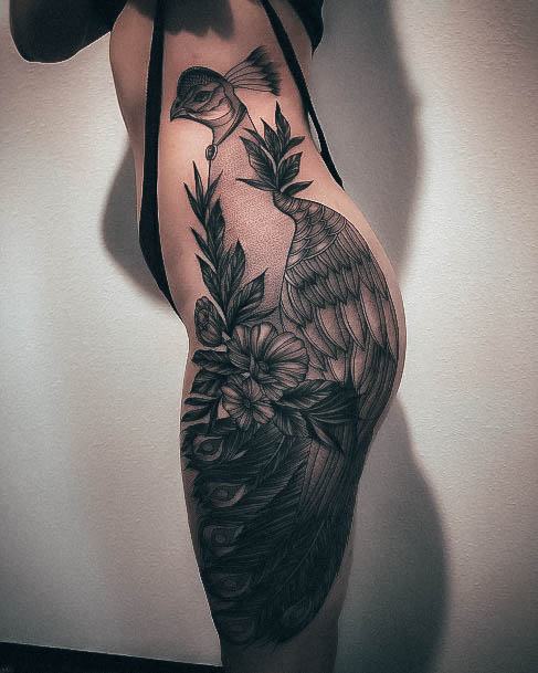 Peacock Womens Tattoos Ideas