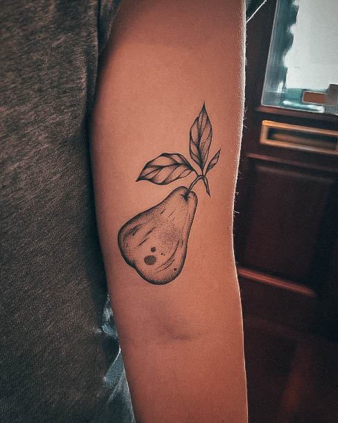 Pear Female Tattoo Designs