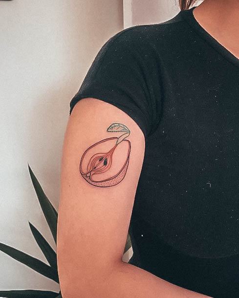 Pear Tattoo Designs For Girls