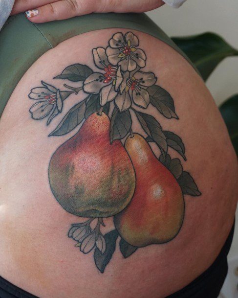 Pear Tattoos Feminine Ideas