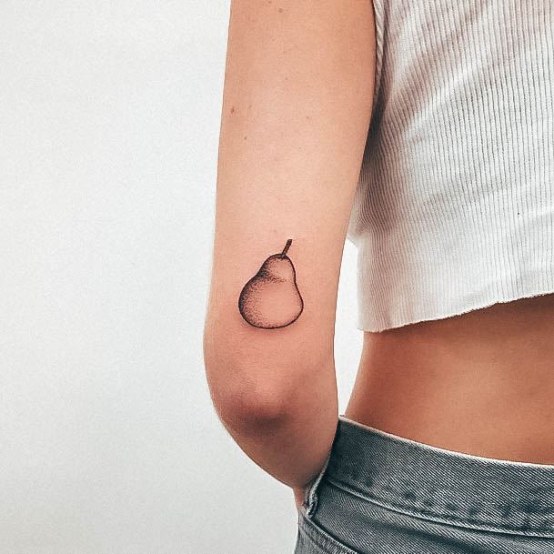 Pear Tattoos For Girls