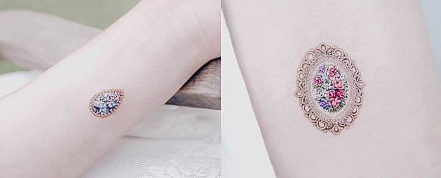 Top 100 Best Pendant Tattoos For Women – Jewelry Design Ideas