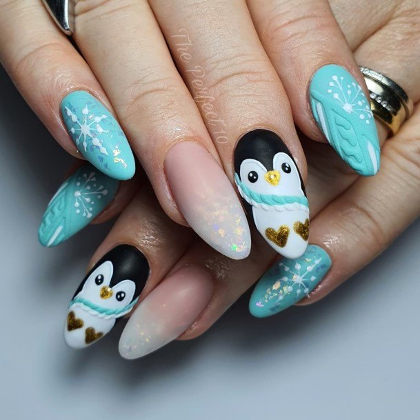 Penguin Girls Nail Ideas