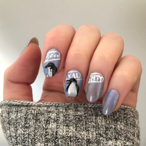 Penguin Nail Feminine Designs