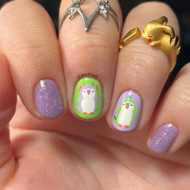 Penguin Nail For Ladies