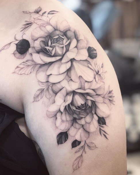 Peony Female Tattoo Designs