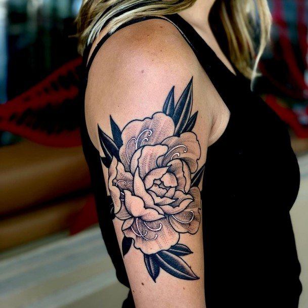 Peony Girls Tattoo Ideas