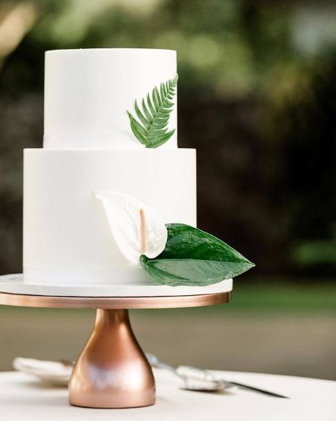 Perfect 2 Tier White Wedding Cake