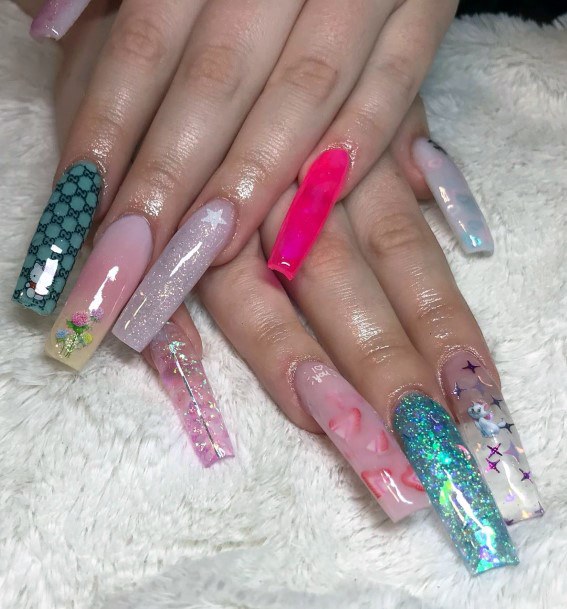 Perfect Hello Kitty Nails
