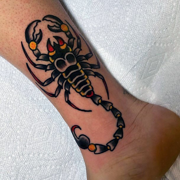 Perfect Scorpion Tattoo Womens Calves