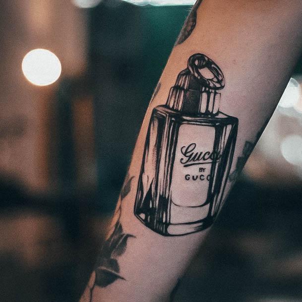 Perfume Tattoo Design Inspiration For Women