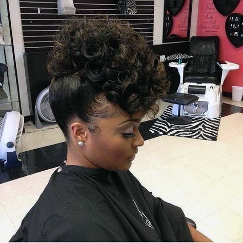 Permed Updo Hairstyles For Black Women