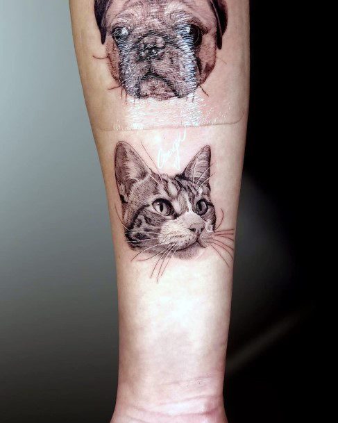 Pet Girls Tattoo Ideas