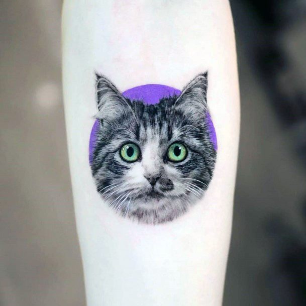 Pet Womens Tattoo Designs Cat