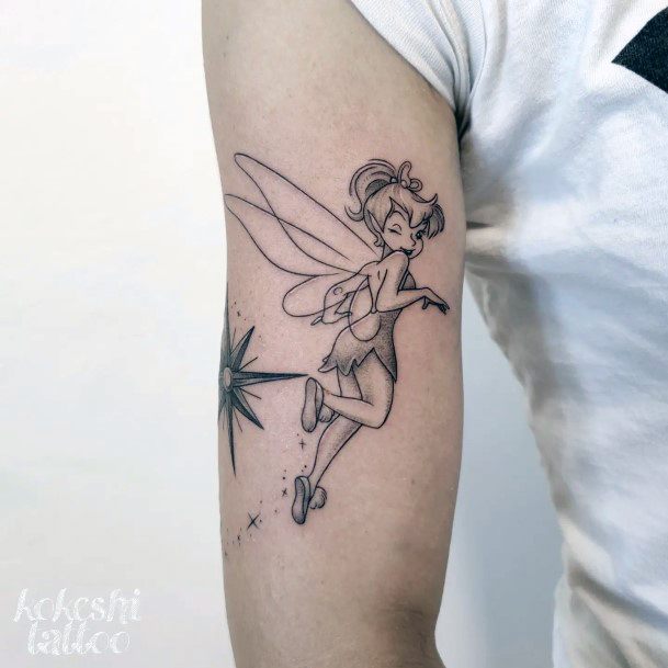 Peter Pan Tattoo Design Inspiration For Women