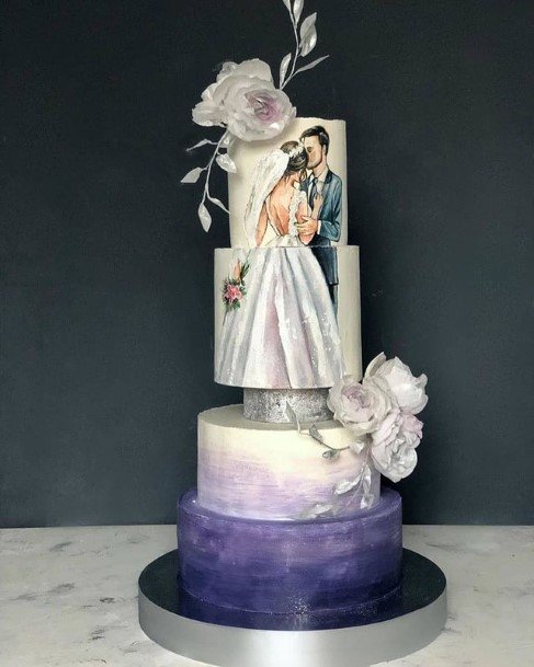 Photo Art On Beautiful Wedding Cakes