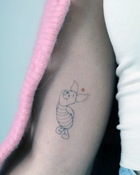 Piglet Tattoo Design Inspiration For Women