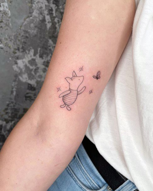 Piglet Tattoo Feminine Designs