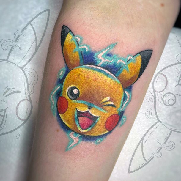 Pikachu Tattoo For Ladies