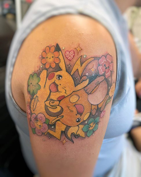 Pikachu Womens Tattoos