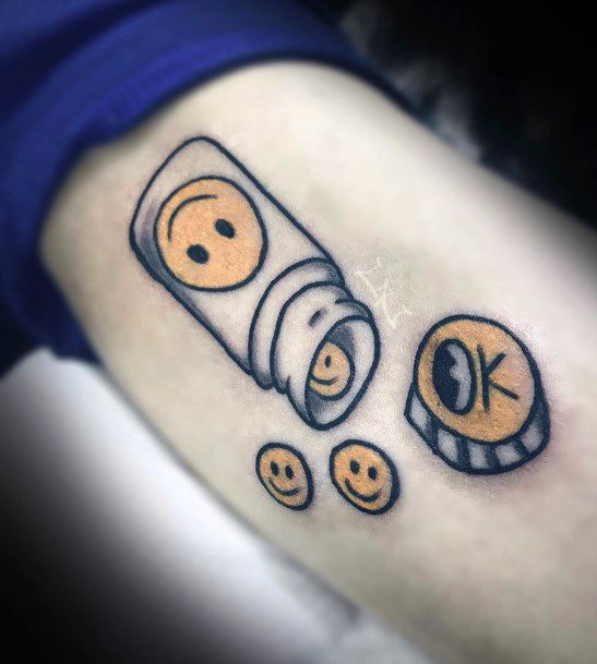 Pill Tattoo For Ladies