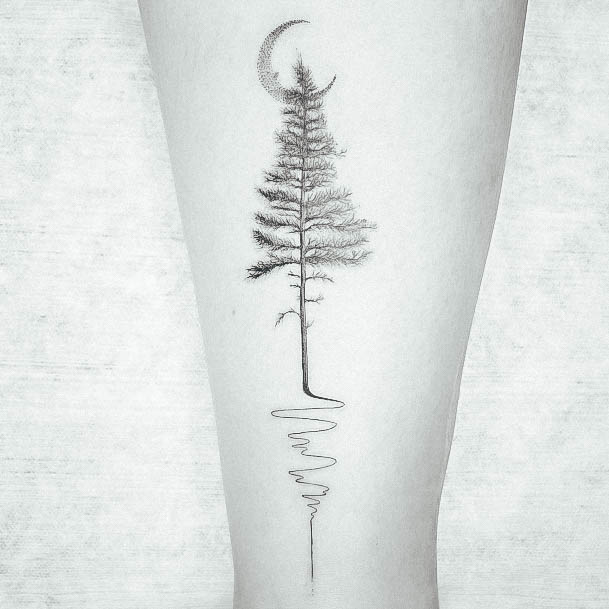 Pine Tree Tattoos For Girls