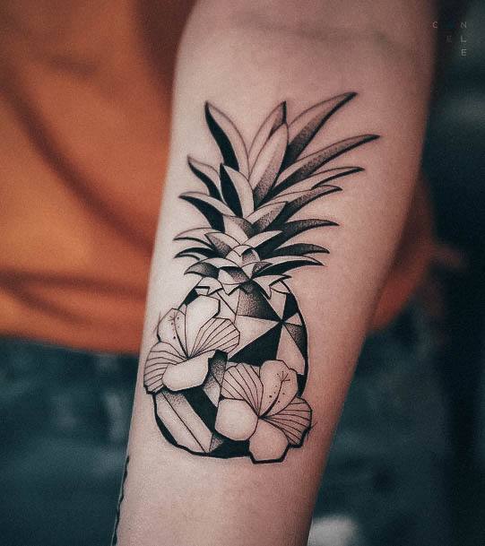 Pineapple Tattoo Design Inspiration For Women