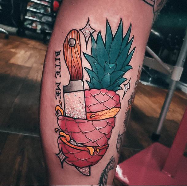 Pineapple Womens Tattoo Ideas