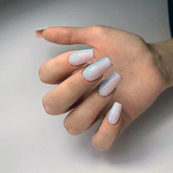 Pink And Blue Nails For Girls