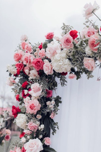 Pink And Rose May Wedding Flowers