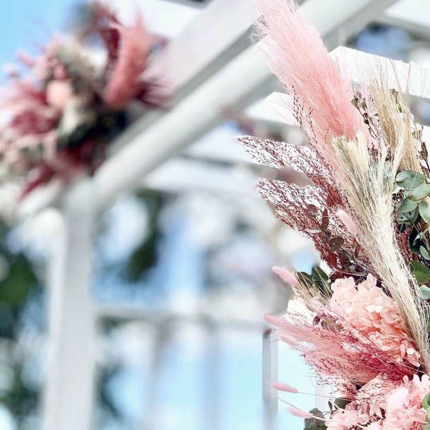 Pink Breezy Wedding Flowers