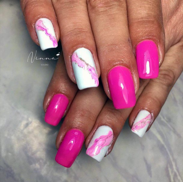 Pink Dress Nails For Girls