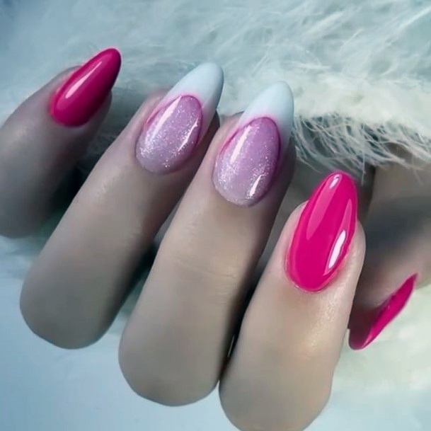 Pink Dress Womens Feminine Pink Dress Nails