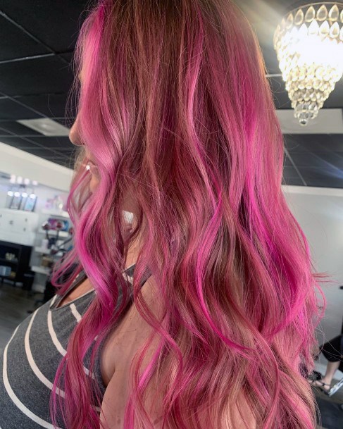 Pink Hairstyles Feminine Ideas