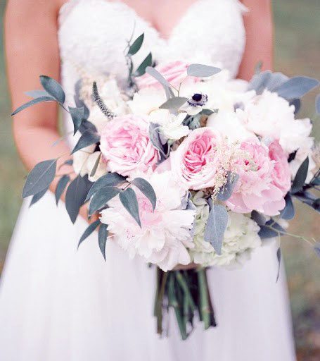 Pink June Wedding Flowers Bouquet