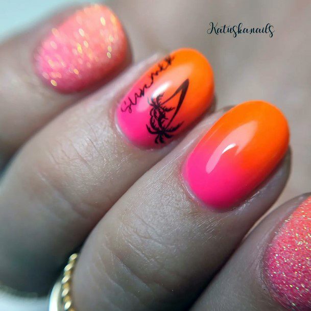 Pink Nail Feminine Designs