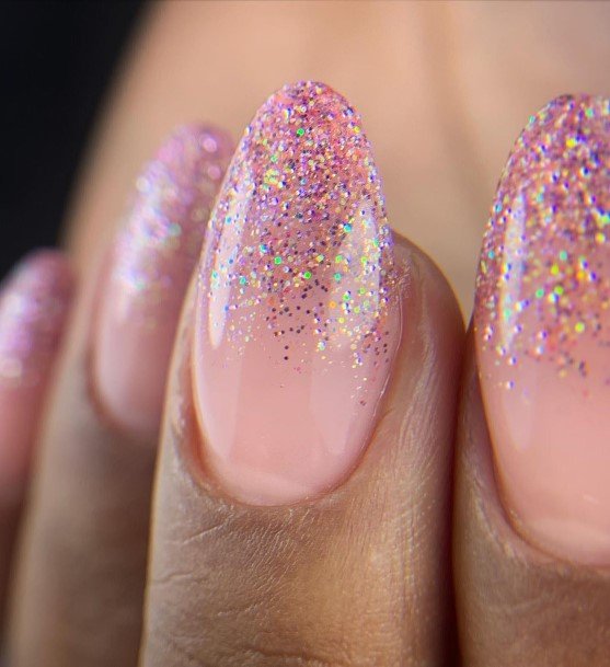 Pink Ombre Nail Feminine Designs