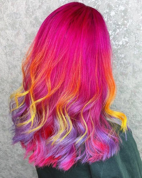 Pink Ombre Womens Hairstyles