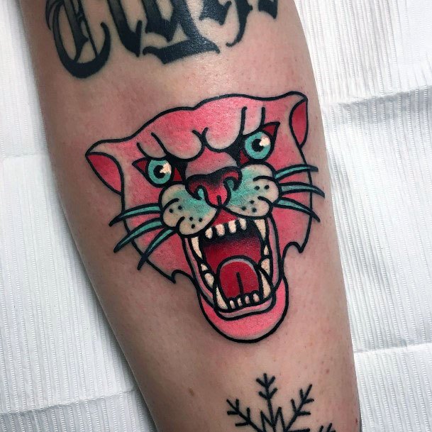 Pink Panther Tattoo For Ladies