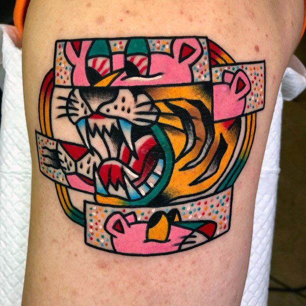 Pink Panther Tattoos Feminine Ideas