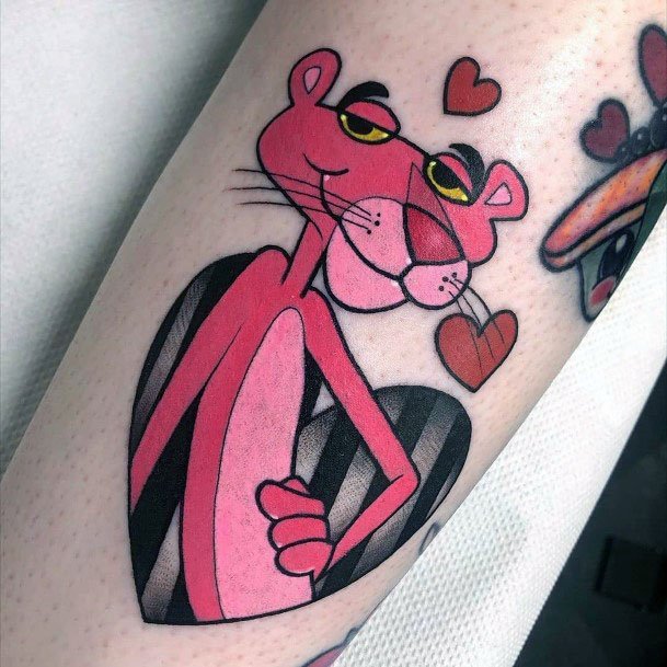 Pink Panther Tattoos For Girls