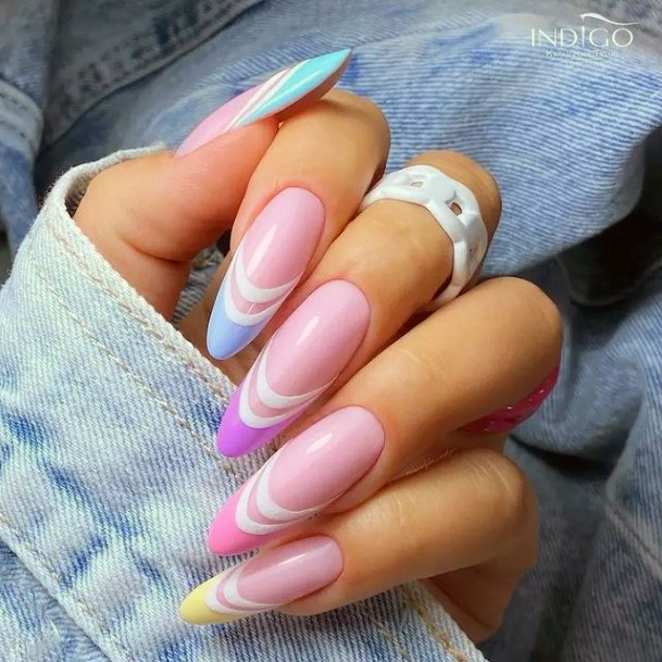 Pink Summer Nail Feminine Designs