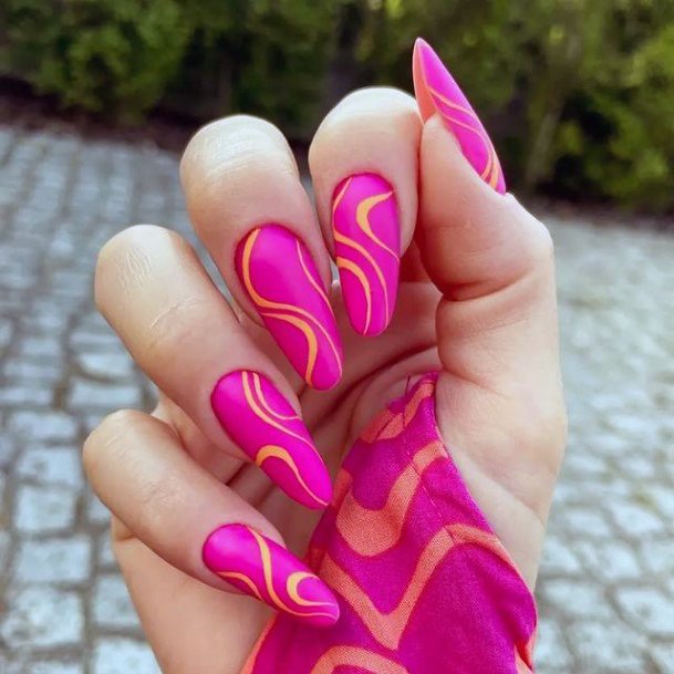 Pink Summer Womens Nails