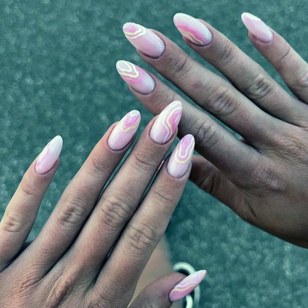 Pink Womens Feminine Pink Nails