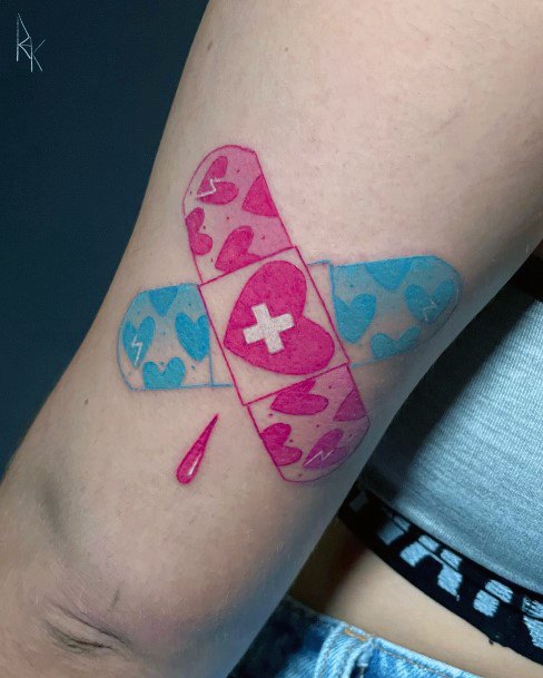 Pink Womens Tattoo Ideas