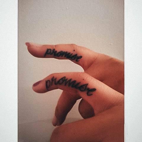 Pinky Promise Womens Tattoo Designs