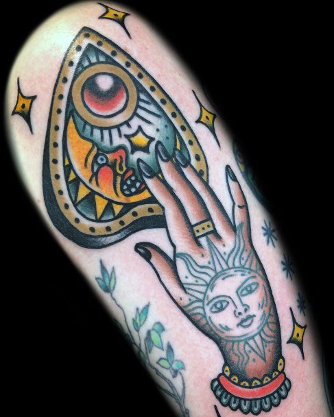 Planchette Tattoo For Ladies