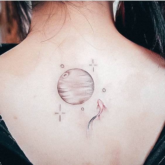 Planet Tattoo For Ladies