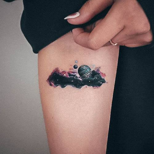 Planet Tattoos For Girls